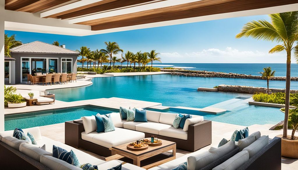 luxury beachfront villas